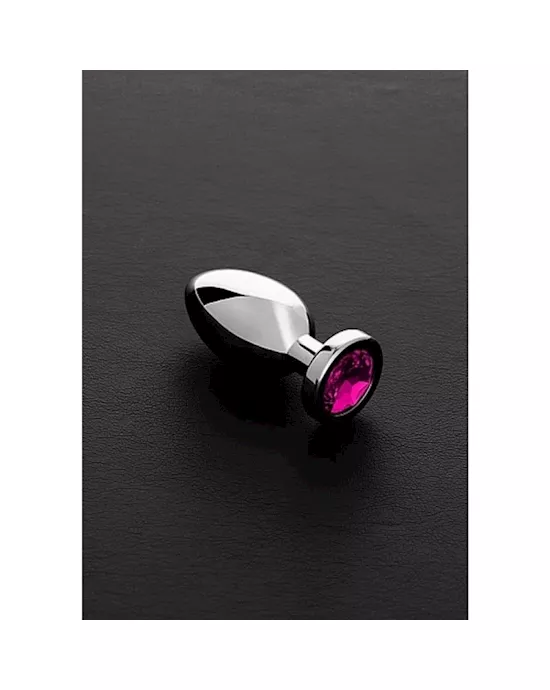 Jeweled Butt Plug Pink Small