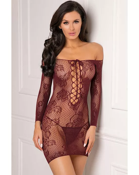 Tie Breaker Long Sleeve Dress