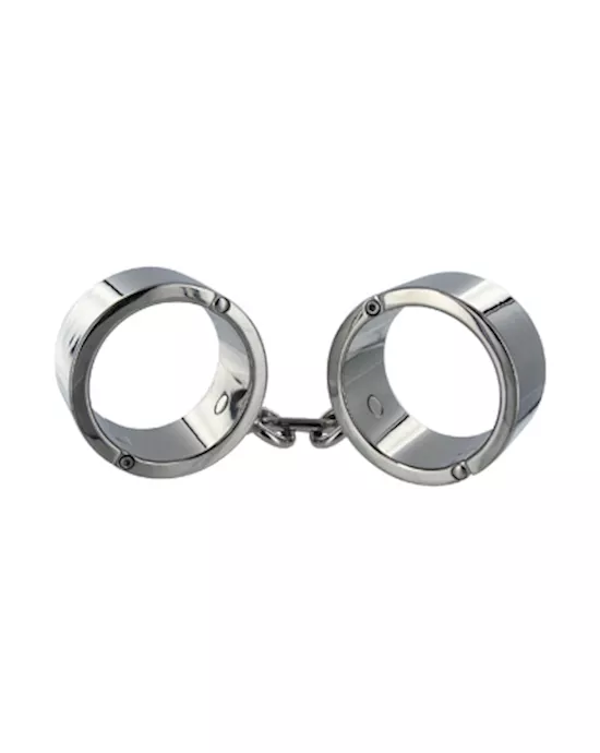 Chrome Wrist Shackles Medium Large