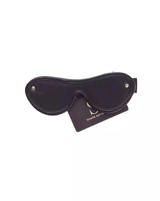 Bound X Edged Leather Blindfold