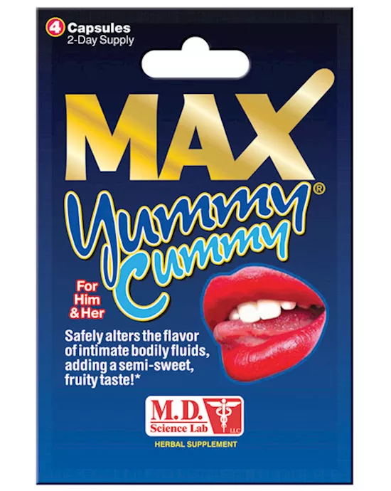 MAX Yummy Cummy Enhancers - 4 Capsules