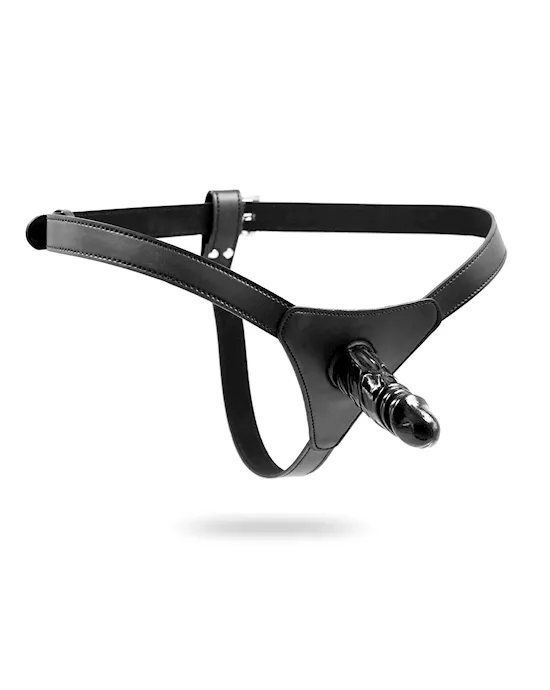 Thin Strap On Harness With Dildo