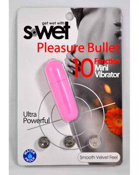 NU Sensuelle S-Wet Pleasure Bullet Pink