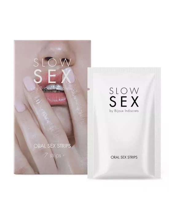 Slow Sex Oral Strips by Bijoux Indescrets - Mint
