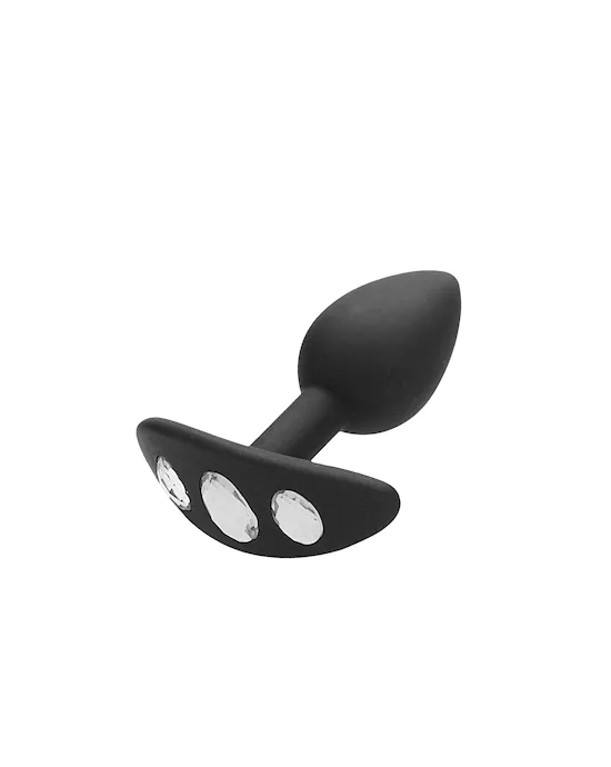 Diamond Butt Plug With Handle - 3 Inch