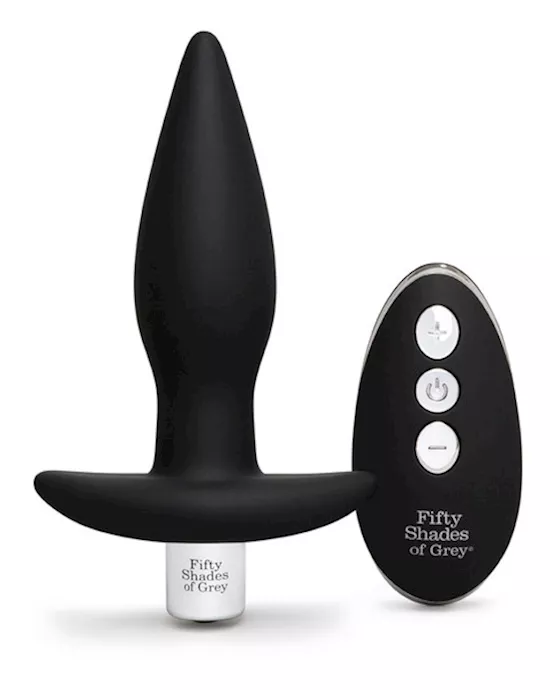 Fifty Shades of Grey Relentless Vibrations Remote Control Butt Plug - 4.5 Inch