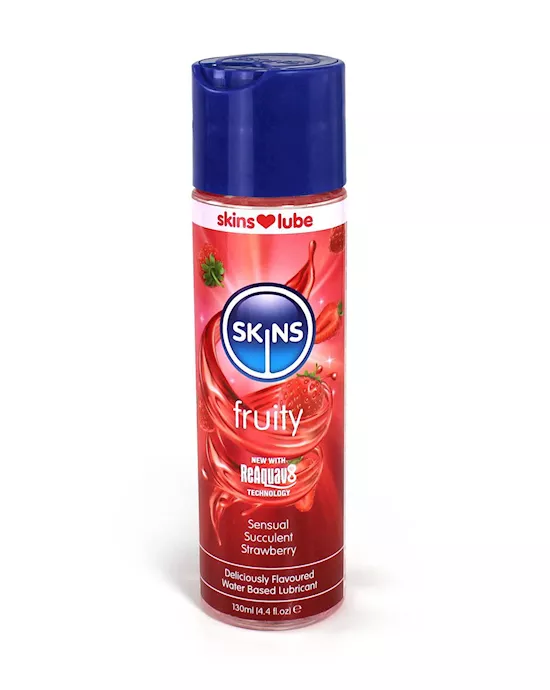 Skins Strawberry Water Based Lubricant 4.4 fl oz