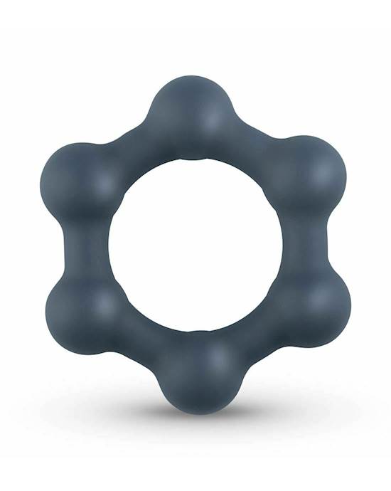 Boners Hexagon Cockring With Steel Balls