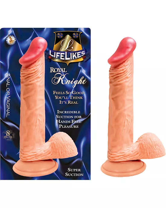 LIFELIKES KNIGHT DILDO - 8 Inch
