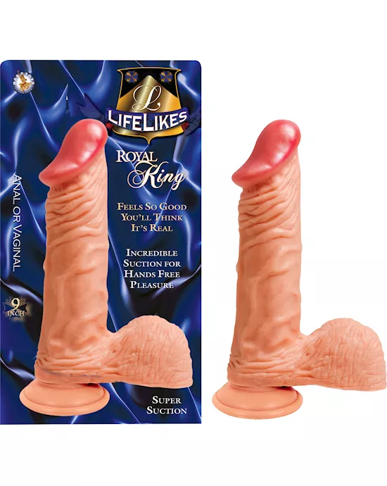LIFELIKES KING DILDO- 9 Inch