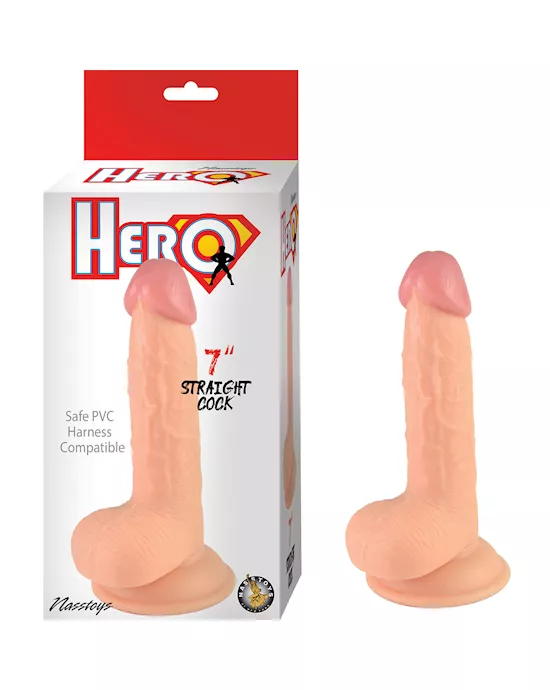 HERO Straight Cock Dildo - 7 Inch