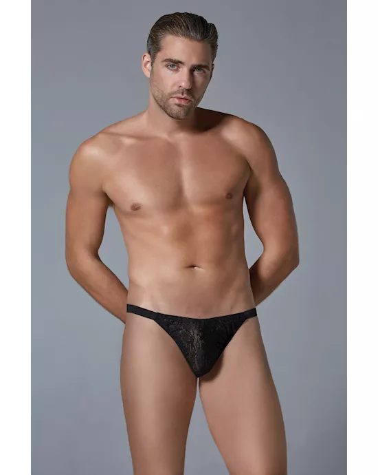 Luca Leopard Thin-Strap Thong