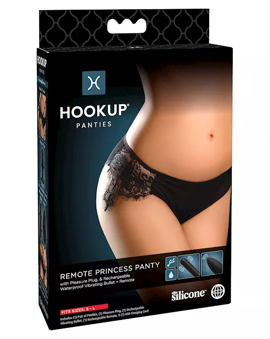 Vbrating Butt Plug Panties - O/S