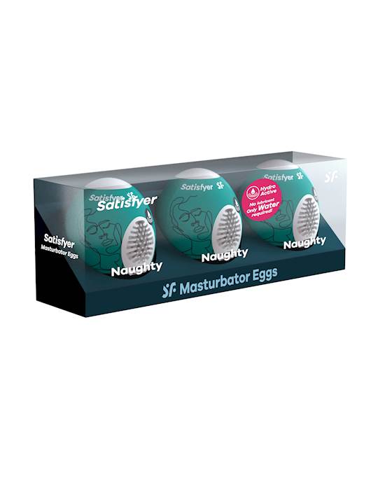 Satisfyer Masturbator Eggs  Set of 3  Naughty