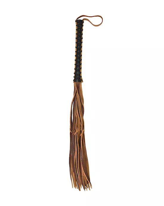 Italian Leather Whip with Stylish Tails