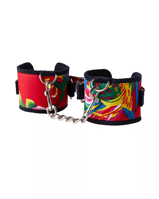 North-East Flower Pattern Wrist Cuffs
