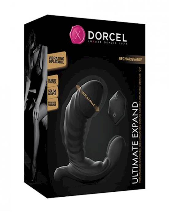Dorcel Ultimate Expand Butt Plug W/remote - Black