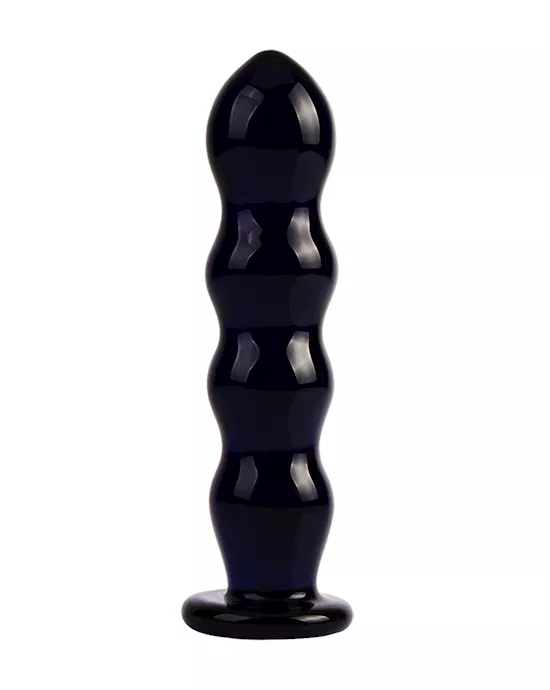 Lucent Razz Glass Butt Plug