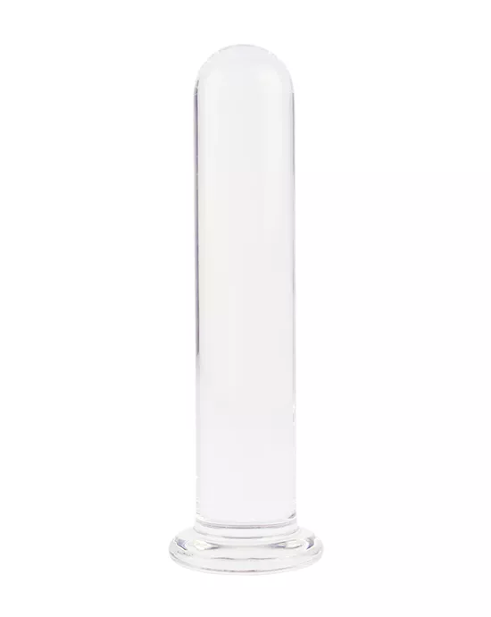 Lucent Large Cylinder Glass Dildo