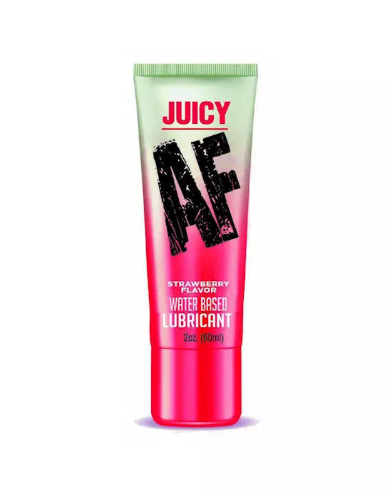 Juicy AF Strawberry Flavoured Water Based Lubricant 60ml