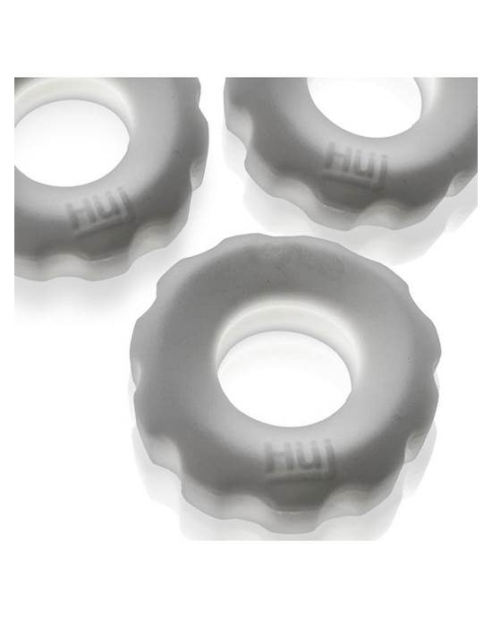 Super Huj 3Pack Cockrings White Ice