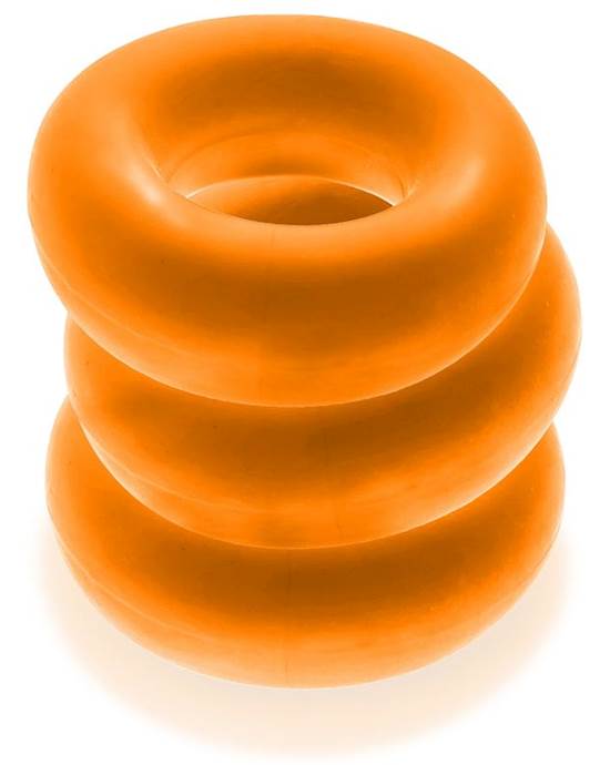 FAT WILLY 3Pack Jumbo Cockrings Orange