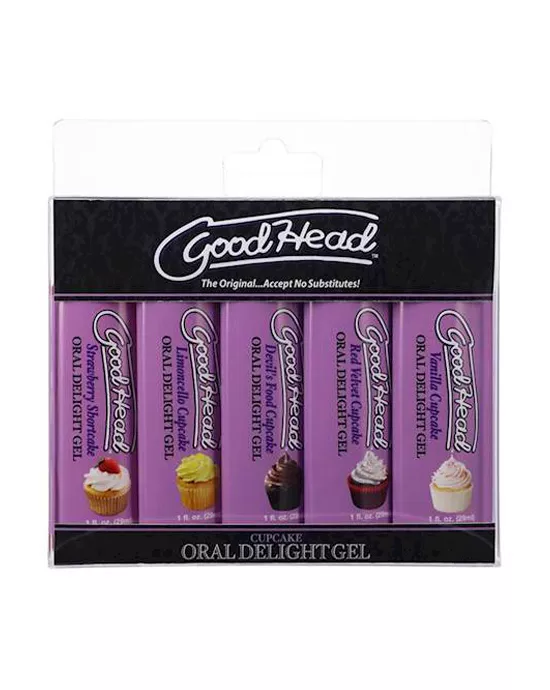 GoodHead Oral Delight Gel - Cupcakes - 5 pack