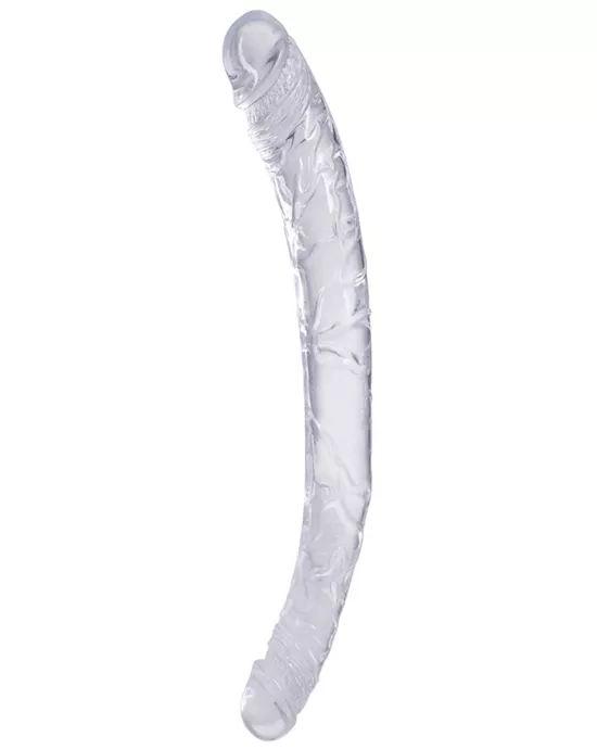 Double Dong In A Bag 13 inch Clear