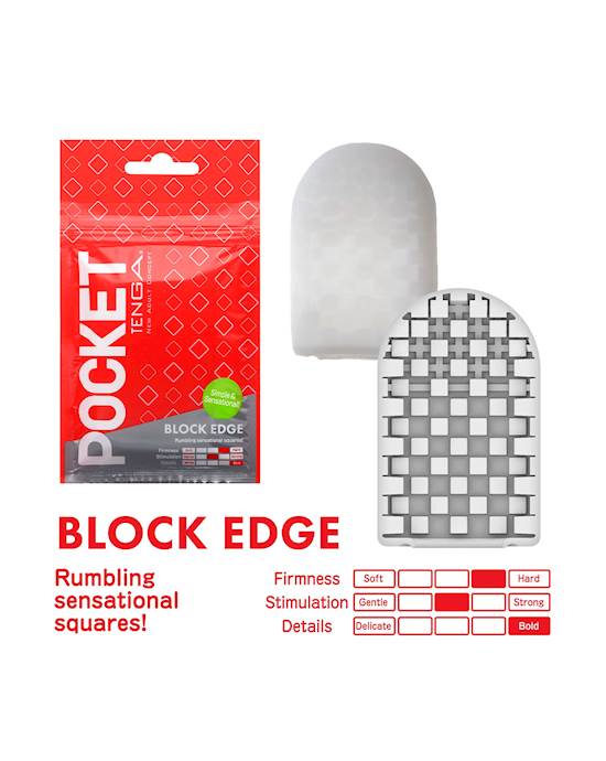 POCKET TENGA Block Edge Stroker