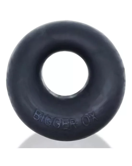 BIGGER OX thicker bulge maker super mega-stretch cockring BLACK ICE