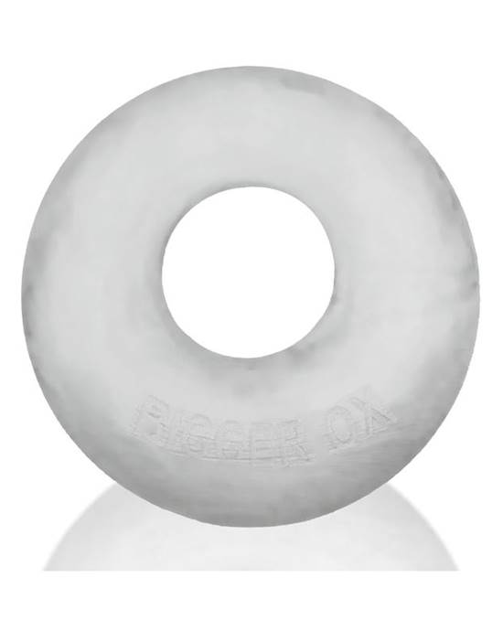 BIGGER OX thicker bulge maker super megastretch cockring CLEAR ICE