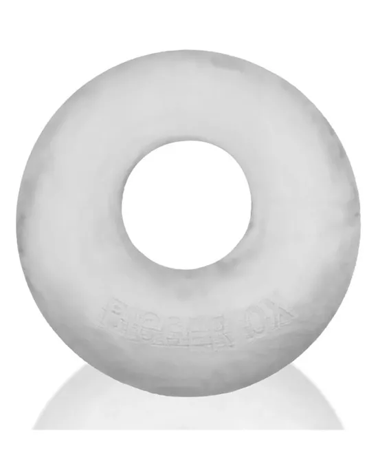 BIGGER OX thicker bulge maker super mega-stretch cockring CLEAR ICE