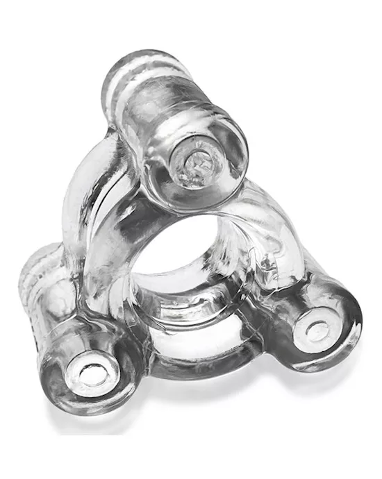HEAVY SQUEEZE weighted squeeze ballstretcher w/ 3 stainless steel weights CLEAR