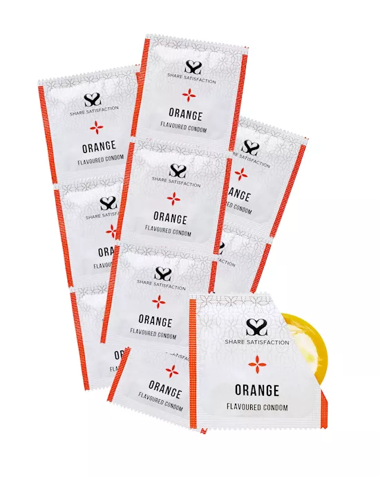 Share Satisfaction Orange Flavoured Condoms - 50 pack