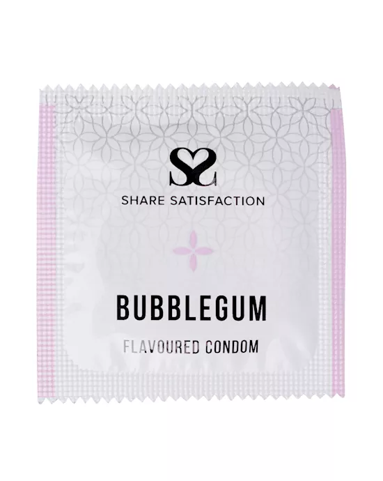 Share Satisfaction Bubblegum Flavoured Condoms - 500 Bulk Pack