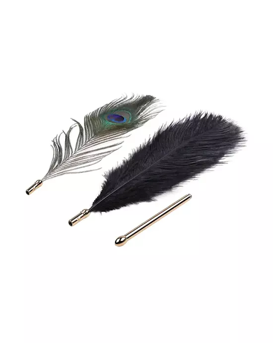 SEVANDA Natural Peacock Feather Flirting Tickler