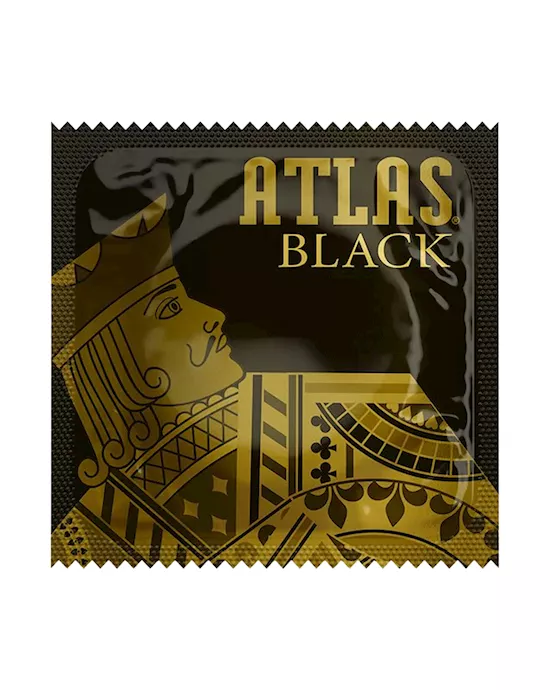 Atlas Black Lubricated Condom