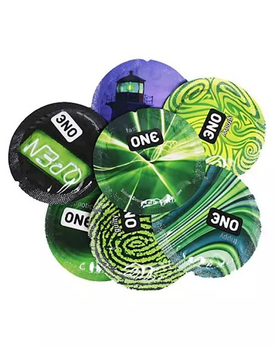 ONE Glowing Pleasures Condoms 100 Pack