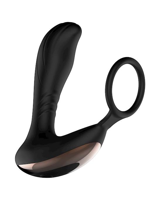Brush Over It Remote Controlled Prostate Massager with Cock Ring