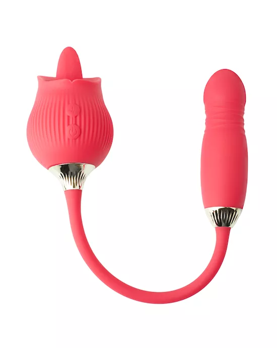 Amore Sweet Treat Licking Rose Vibe With Love Egg