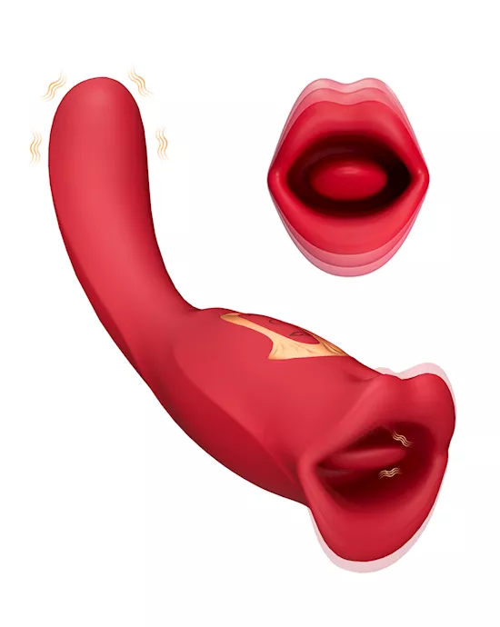 Ruby Lips Double Ended Biting Vibrator