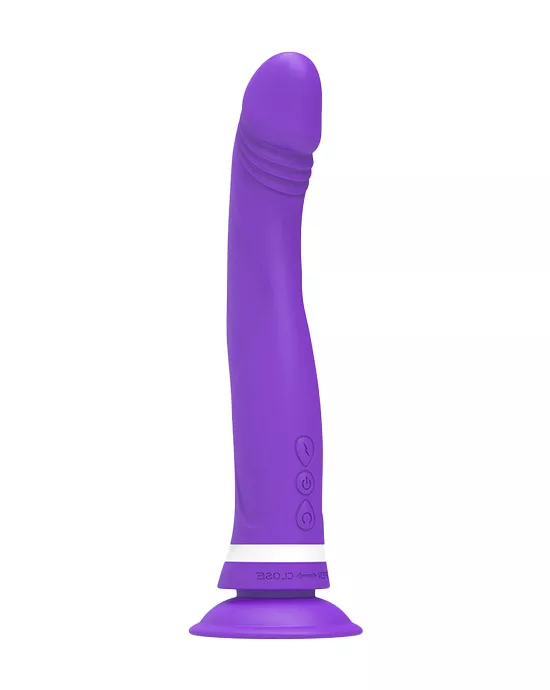 Vibrating Angled G-Spot Dildo