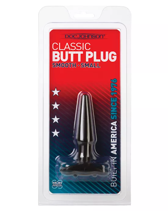 Classic Butt Plug - Small Black