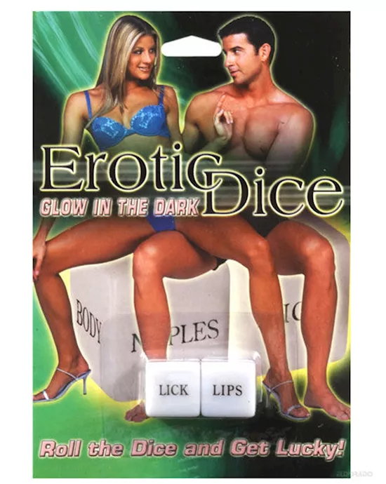 Erotic Dice in Couples Packaging - Glow in the Dark