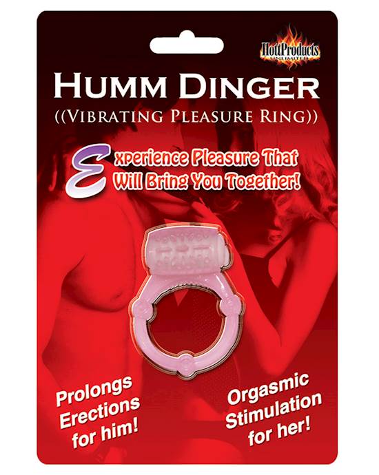Humm Dinger Vibrating Cockring  Magenta