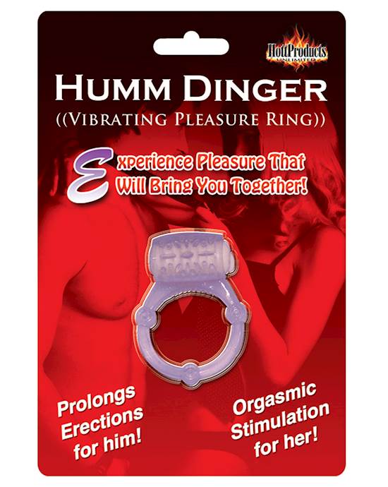 Humm Dinger Vibrating Cockring  Purple