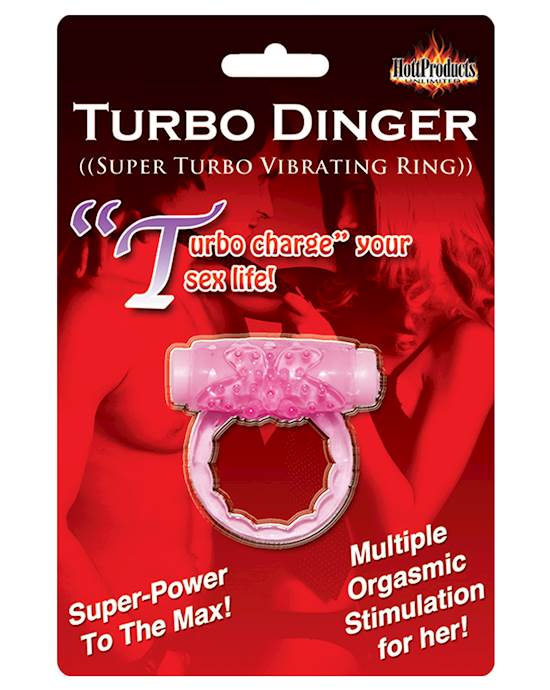 Humm Dinger Turbo Vibrating Cockring  Magenta
