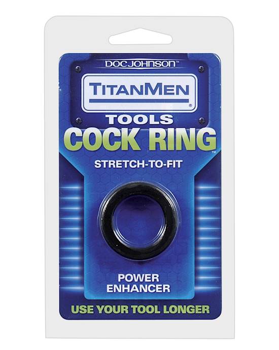 Titanmen Tools Cock Ring  Black