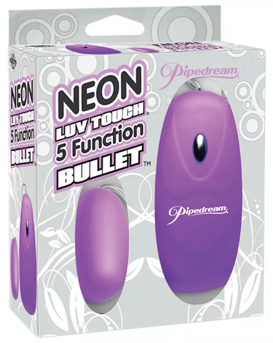 Neon Luv Touch Bullet - 5 Function Purple