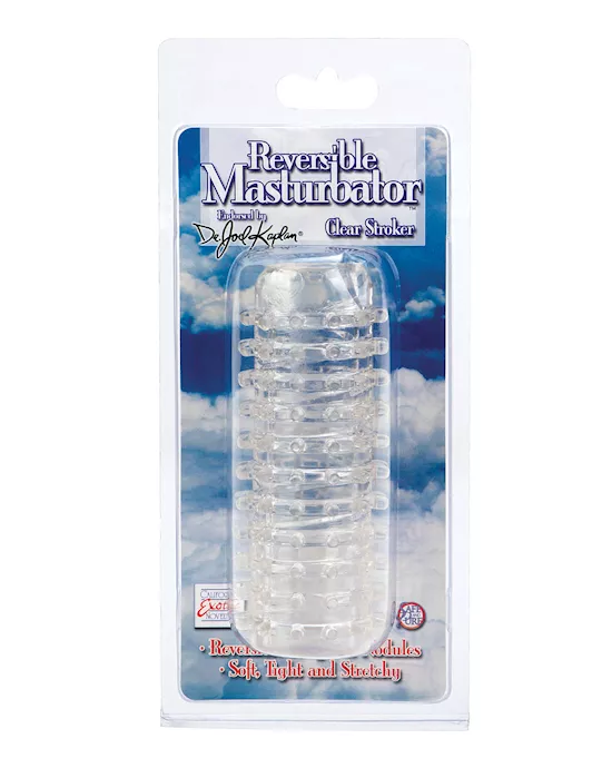 Dr Joel Kaplan Reversible Masturbator - Clear